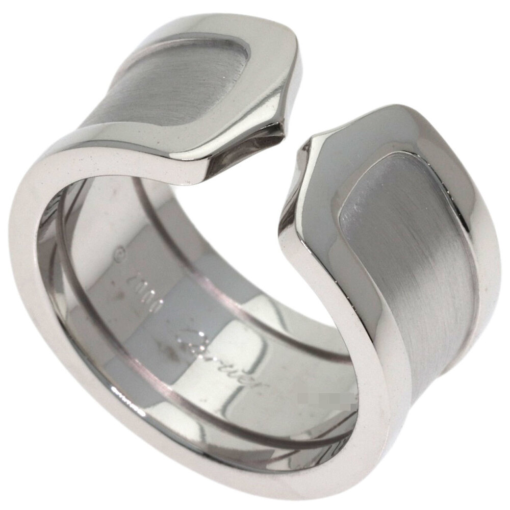 Cartier C2 Ring LM #53 Ring, 18K White Gold, Women's, CARTIER